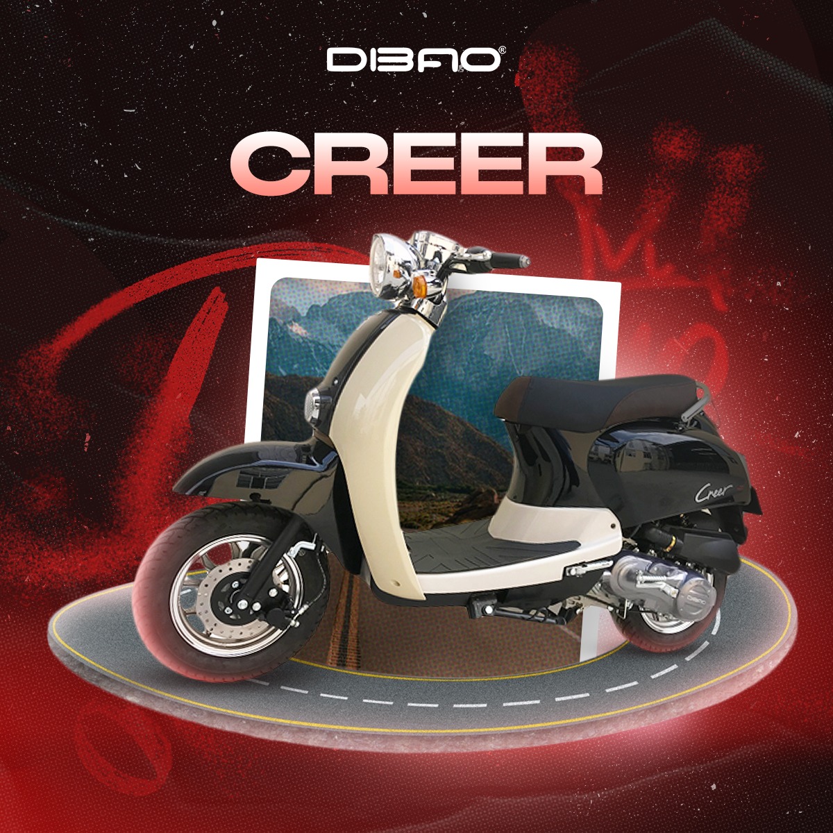 Siêu phẩm xe ga 50cc dành cho phái đẹp: Creer Dibao 50cc Nhỏ Gọn Dáng Xinh