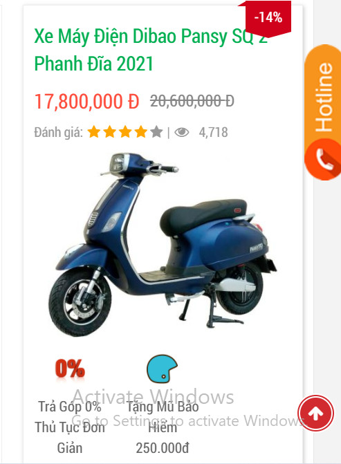 xe máy điện Vespa Dibao Pansy SQ xe máy điện Vespa Dibao Pansy SQ