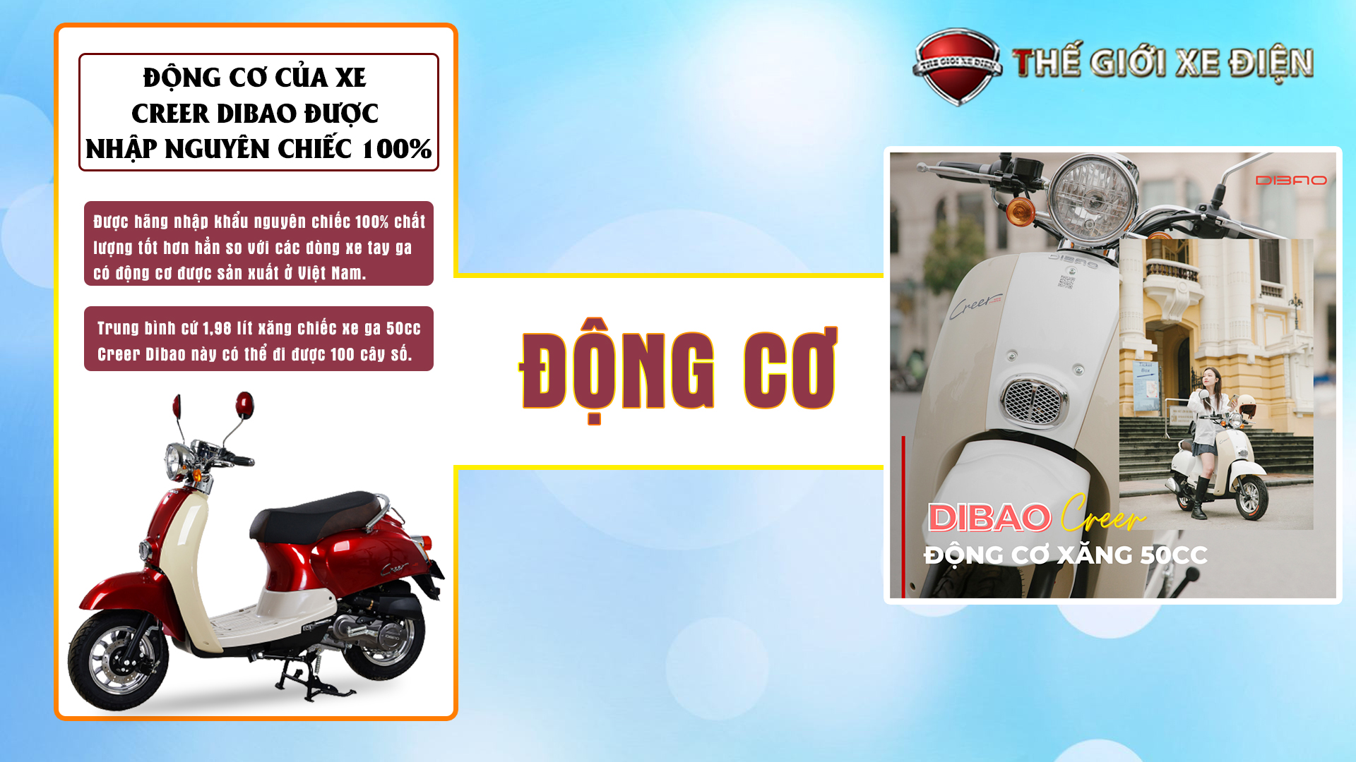 Xe Ga 50cc Dibao Creer 2023 Phanh Đĩa Xe Ga 50cc Dibao Creer 2023 Phanh Đĩa