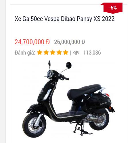 xe máy 50cc Pansy XS xe máy 50cc Pansy XS
