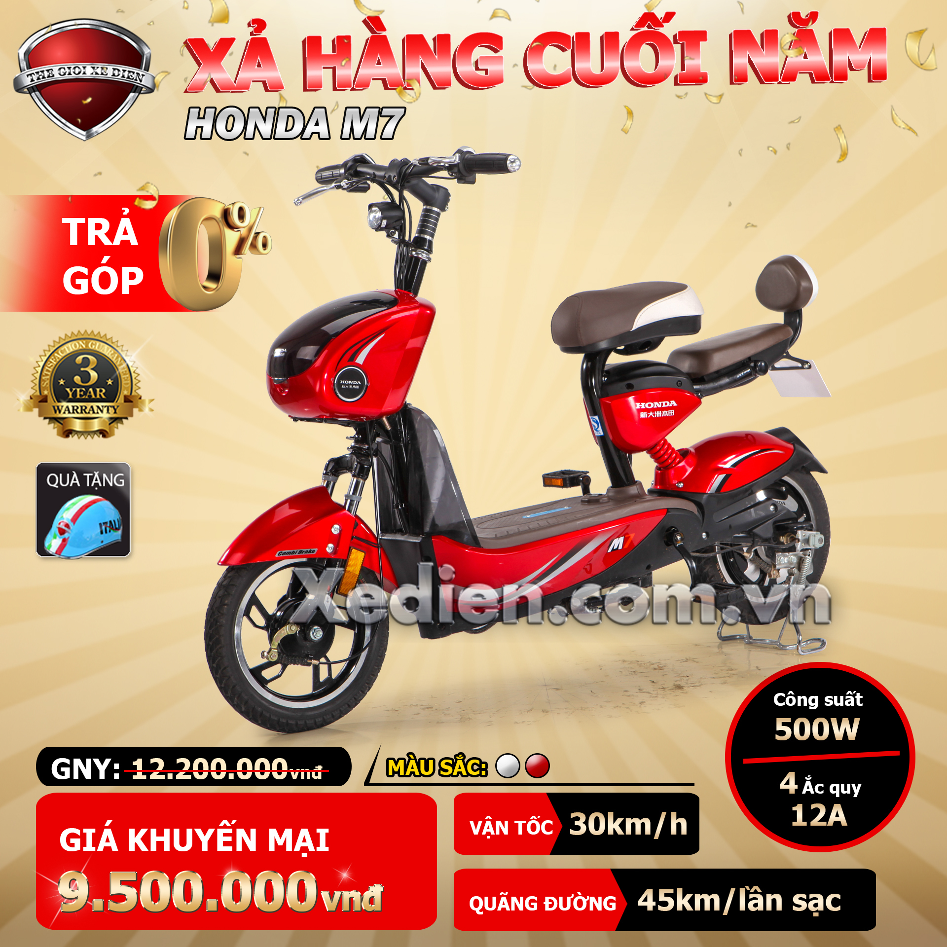 Xe điện Honda M7 xe-dien-honda-m7