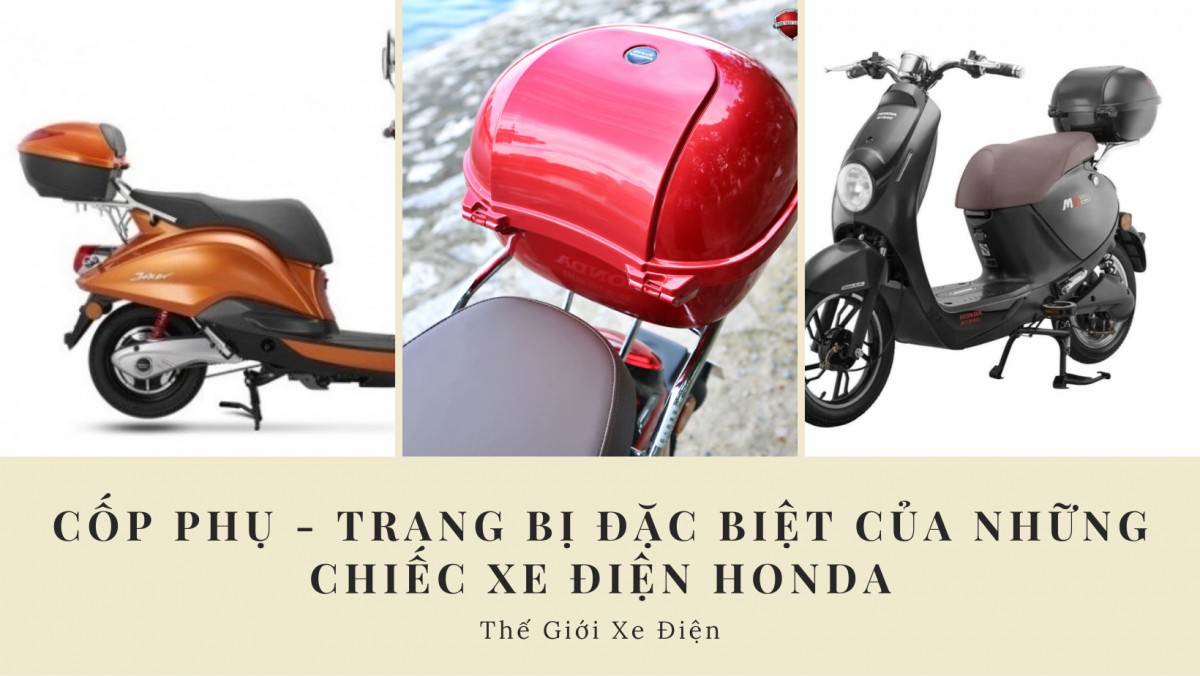 Cốp phụ - Trang bị đặc biệt của những chiếc xe điện Honda