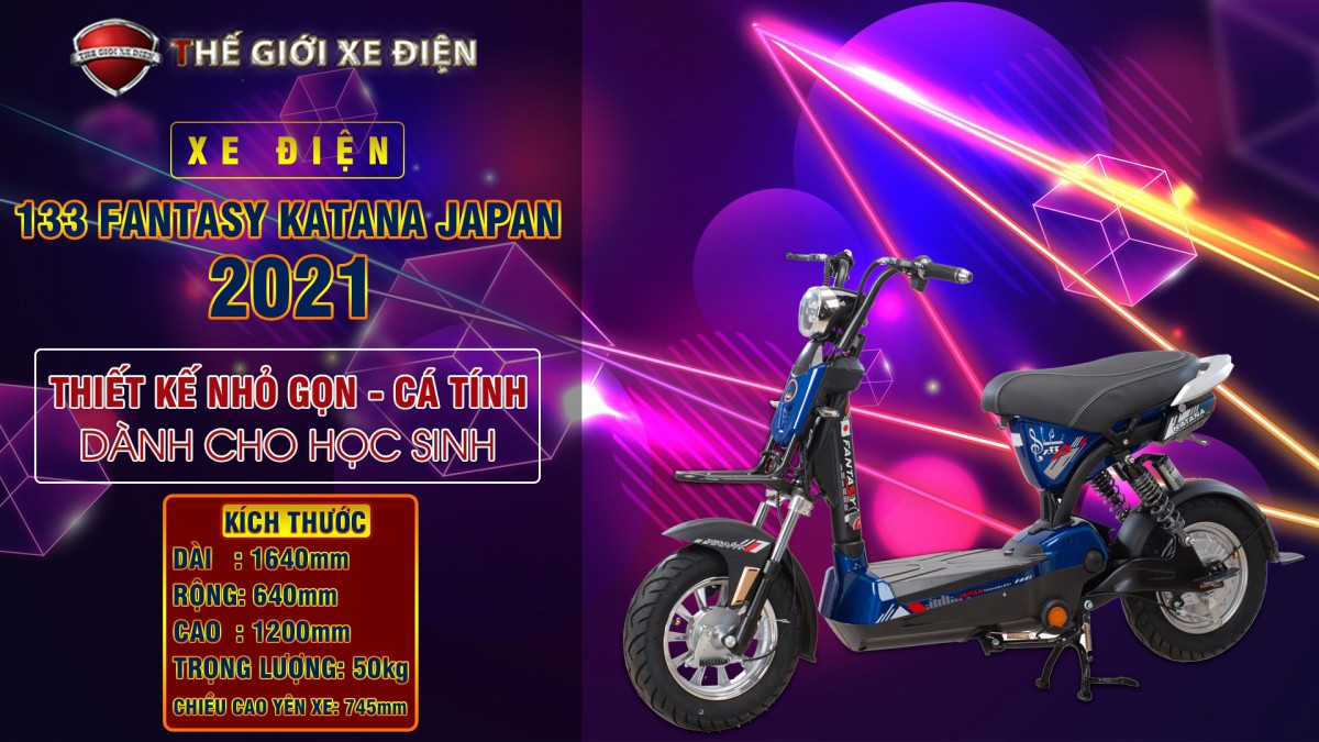 Khám phá những điểm thú vị của xe đạp điện 133 Fantasy Katana Japan