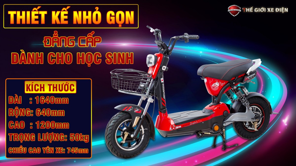 133 Phantom Katana: Chiếc xe đạp điện mà học sinh đang cần