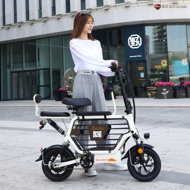 Xe đạp điện Bruke Pin Lithium 15A – Dòng xe sinh sau đẻ muộn đầy vượt trội