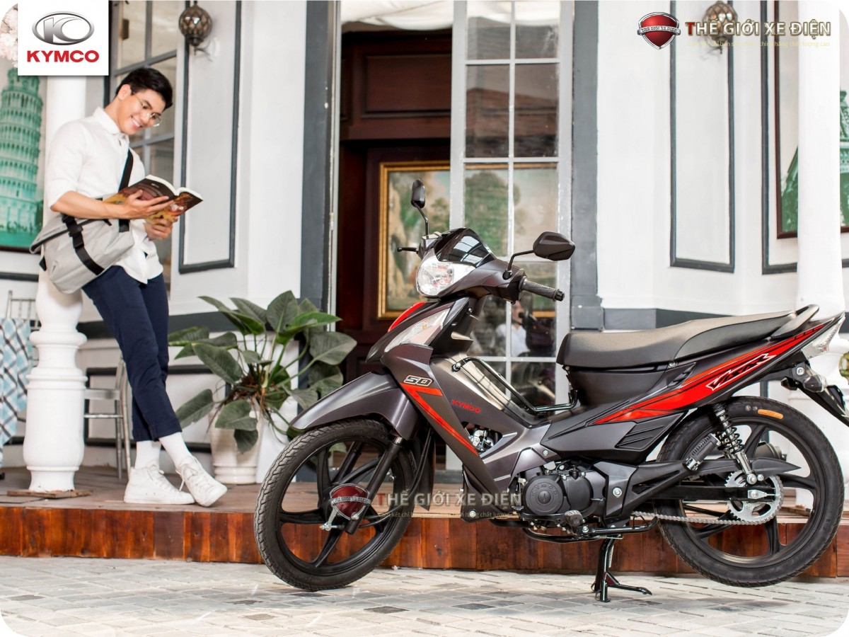 Thỏa mãn đam mê tốc độ, chinh phục mọi hành trình dài cùng Xe Máy 50cc KYMCO Visar Vành Đúc