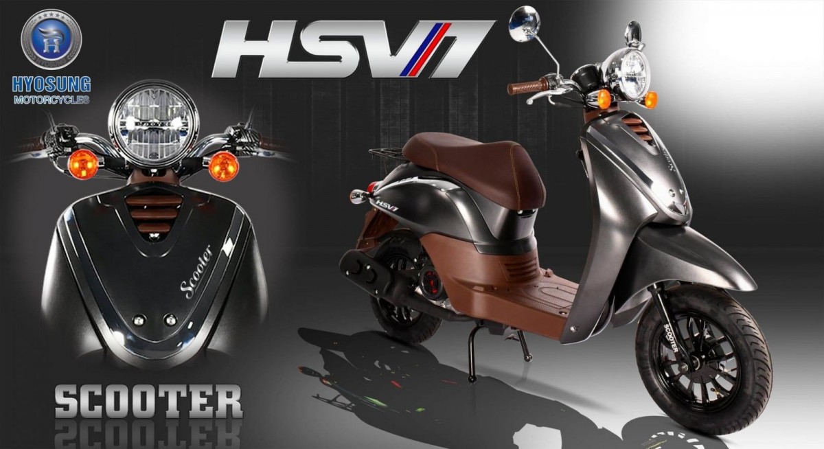 Mẫu xe ga 50cc Today HSV1 Hyosung Korea nhỏ gọn, tiện lợi và cá tính