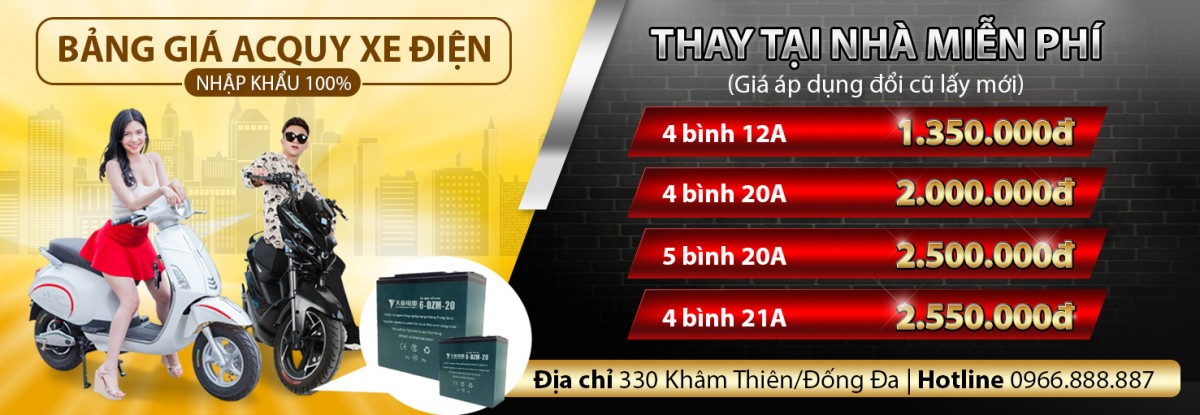 Giá thay bình ác quy xe điện
