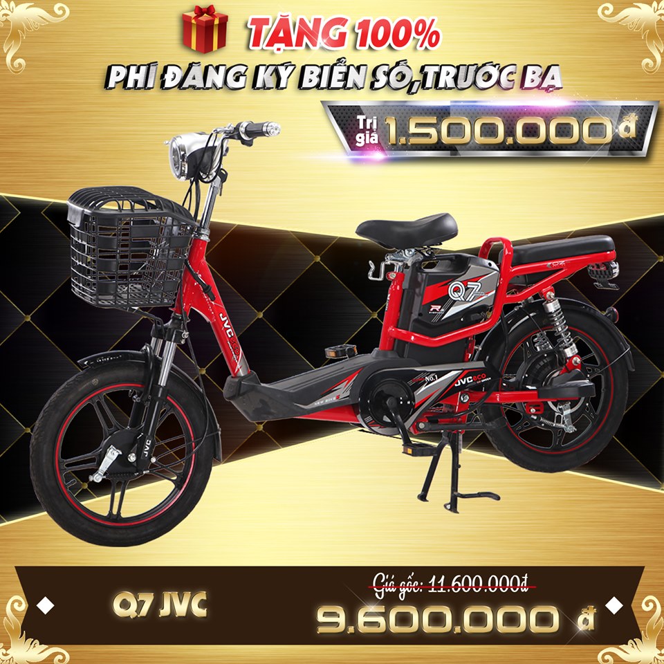 Xe điện JVC Q7 thiết kế trẻ trung, năng động 2019