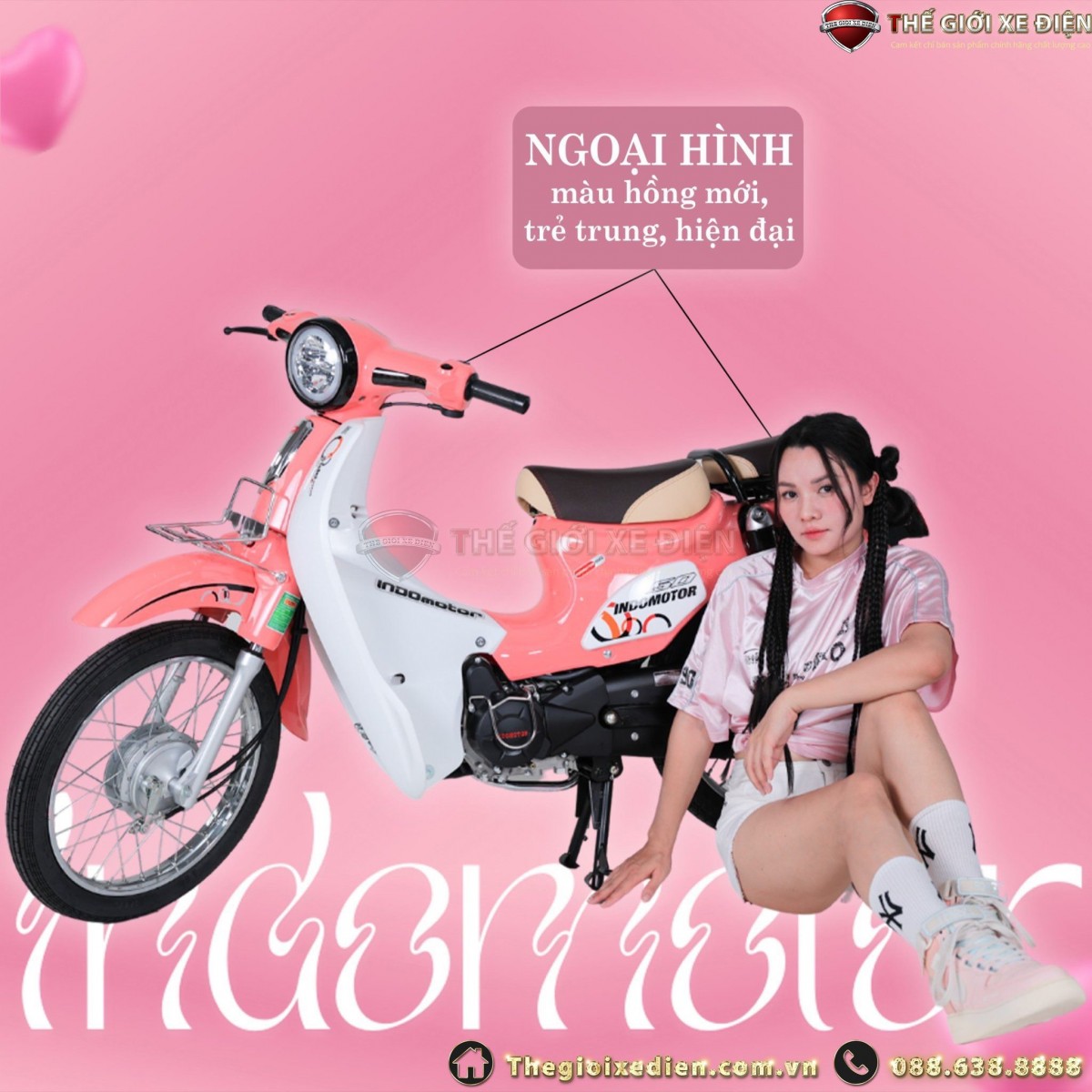 Xe Máy 50cc Cub Indo Victoria Nhỏ Gọn, Tiết Kiệm, Đậm Chất Retro