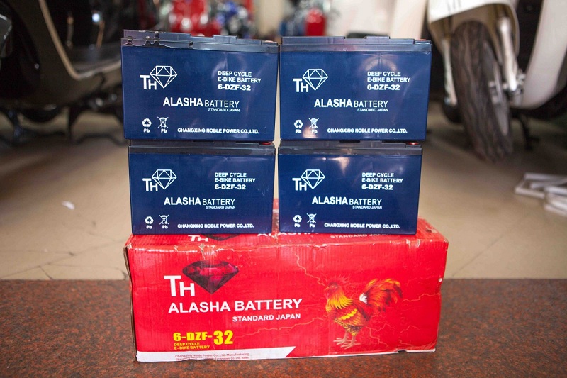 Bộ 4 Bình Ắc Quy Xe Điện 21Ah (Thay tại nhà miễn phí 100%)